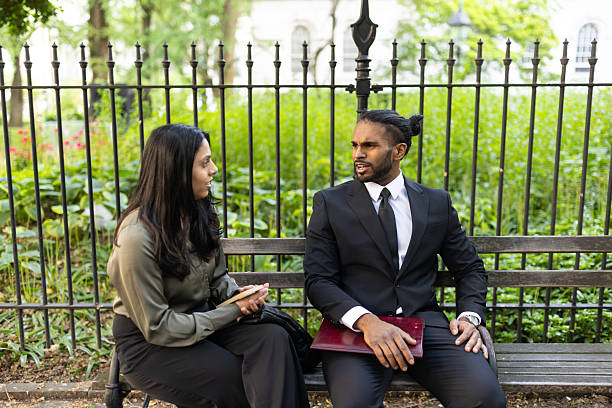 istock Business Discussion in the Park 2249921331