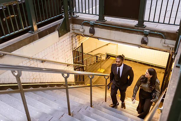 istock Business Professionals Exiting Subway Station 2249921415