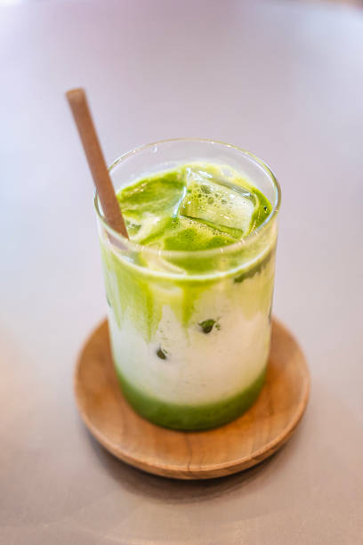 istock An iced matcha latte using an eco-friendly straw at a cafe 2249925214