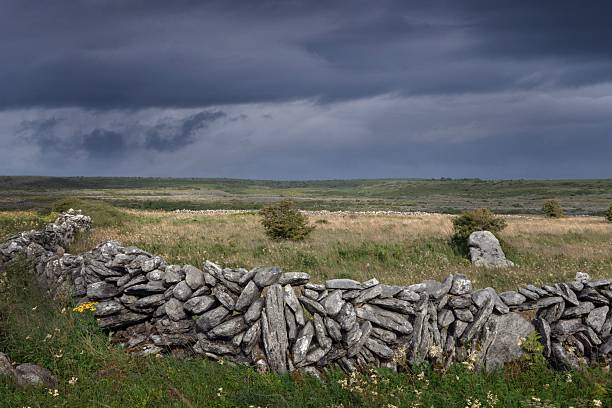 istock Ghaost town at Karst landscapes are unique geological formations characterized by soluble rock types such as limestone, gypsum, and salt. Rocky and desolate landscapes at rural Westcoast Ireland 2249933405