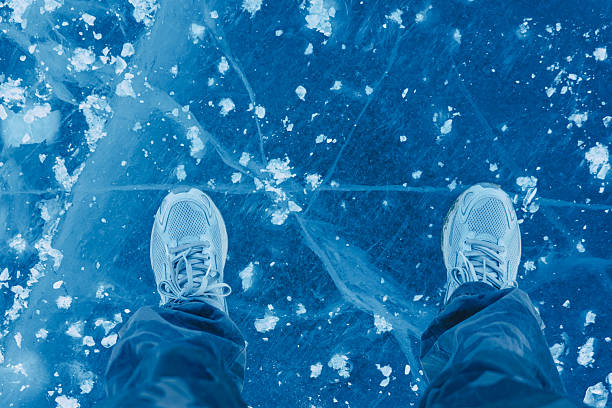 Man Stand on the Ice
