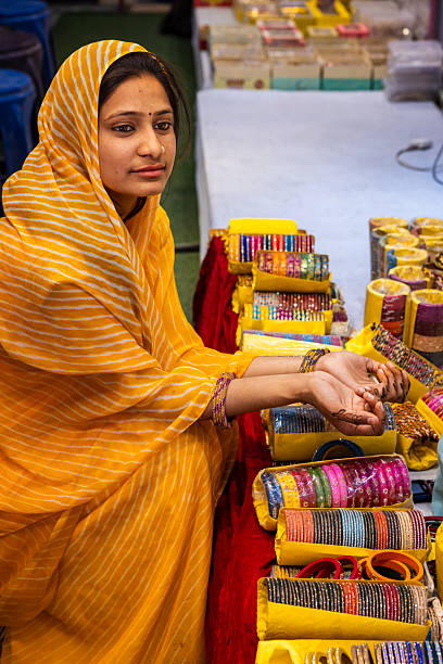 istock Bangle Seller at a Market, Jaipur, India 2249942723