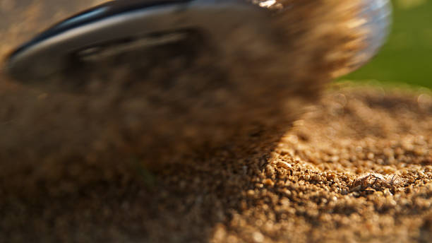 istock Iron Club Striking Sand Bunker with Intense Force 2249948184