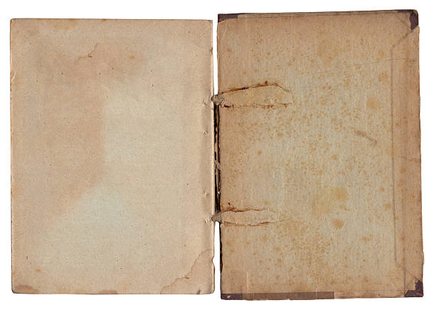 istock Vintage empty background of old book paper texture isolated 2249954285