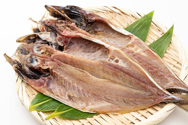 istock Dried horse mackerel in a colander 2249954421