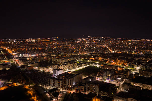 istock Night City Lights Over A Busy Urban Landscape From A High Elevation 2249956457