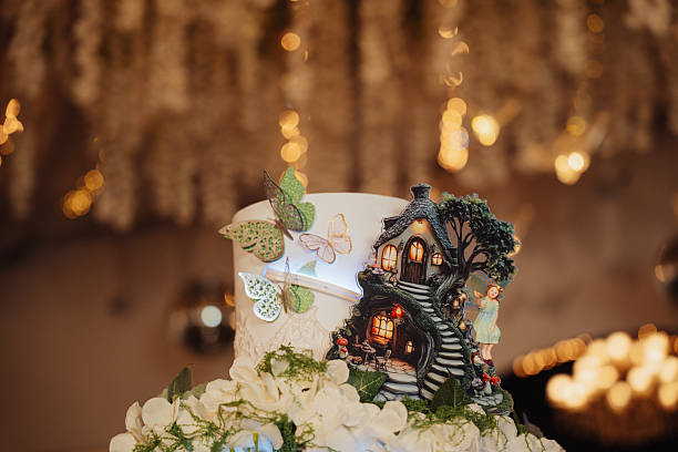 istock white cake decorated with flowers 2249957039