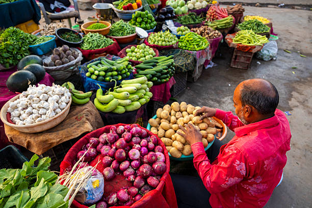 istock Vibrant Vegetable Market Stall, Jaipur, India 2249957306
