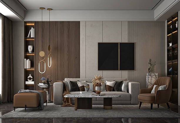 istock 3d render of living room and dining space 2249962975