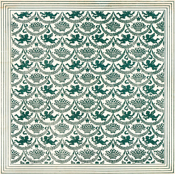 istock 19th century nursery rhyme illustration: Ornate Background 2249963758