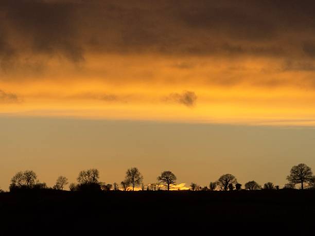istock Sunset On The Treeline, Northamptonshire, England 2249976568