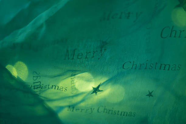 green background with the inscription Merry Christmas
