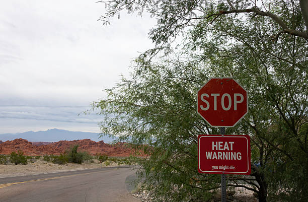 This warning sign at Nevada’s Valley of Fire State Park does not mince words about using caution on extremely hot days.