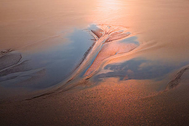 istock Sunset Reflections on Tidal Patterns, Qiantang River, Haining, Zhejiang, China 2249993354