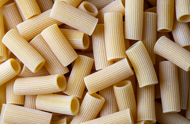 istock Close up of rustic uncooked italian rigatoni pasta 2249996277