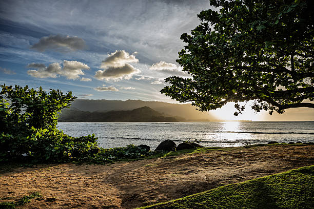 istock Sunset Coastal View at Hanalei Bay, Kauai 2250019142