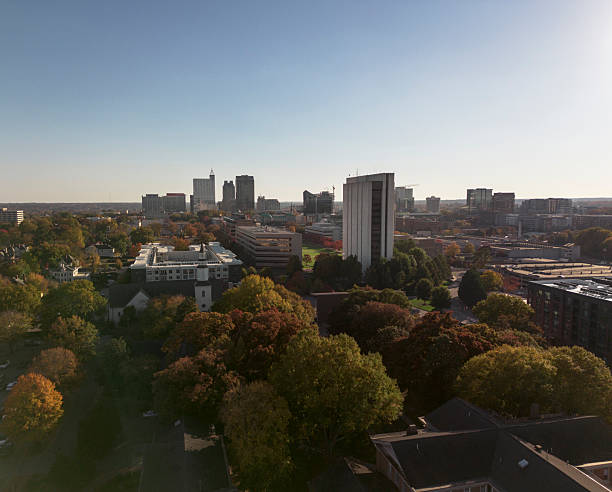 istock Aerial view of downtown Raleigh skyline with fall foliage 2250025265