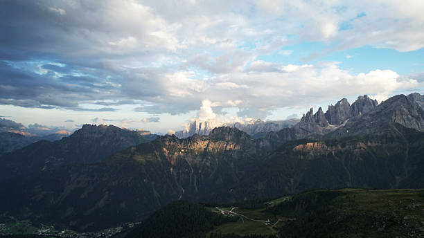 istock Dolomites Panorama with Dramatic Peaks Above Val di Fassa 2250028640
