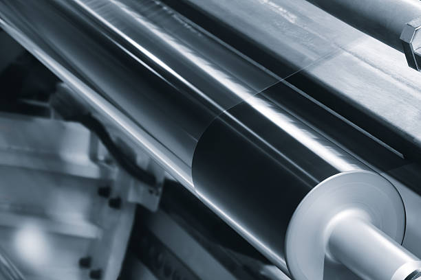 istock Automatic industrial machine for producing polyethylene bags or packaging products in plastic film. Automatic packaging of products and food products concept. 2250029178
