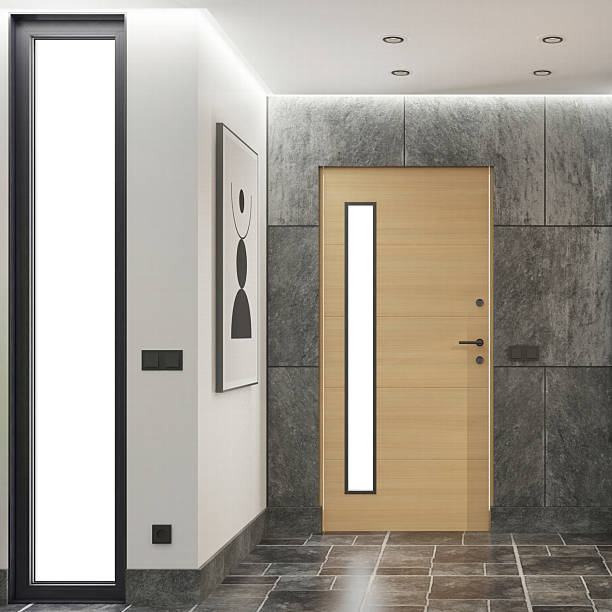 istock Minimalist Modern Entryway Interior Apartment Villa with Natural and Industrial Elements 2250030787