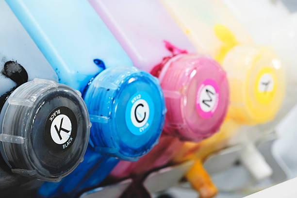 Color toners in the digital printer, paint CMYK