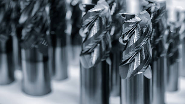 istock Set Bits drills and milling cutters and cutters for metalworking. Industrial concept background 2250031743