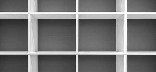 istock A white shelf with a red background. The shelf is empty 2250032143