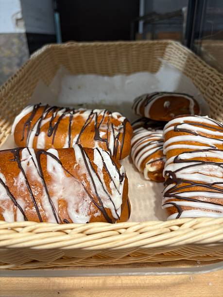 istock fresh baked goods and sweet buns on a store shelf 2250036027