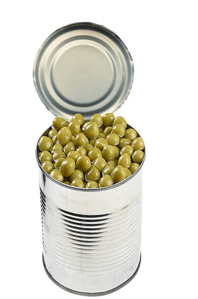 istock An open Tin Can with its top open exposing the peas inside. 2250037574