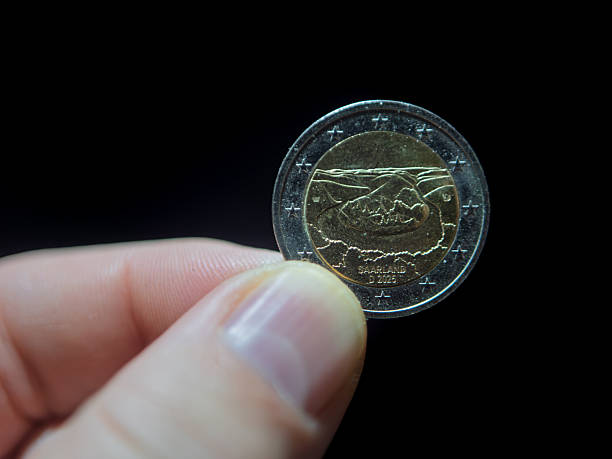 istock 2 Euro Coin from Germany Featuring Saarland and Saar Loop Design 2250041051