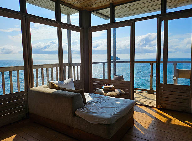 istock Beautiful Ocean View, Amazing Waterfront Cabin at the Beach 2250043399