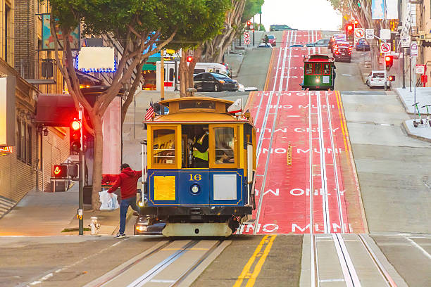 Historic Cable Car  in San Francisco, California , USA
