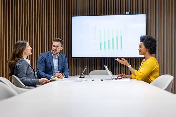 istock Business team discussing growth strategies in modern office 2250058810