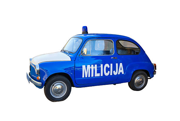 Old Soviet Union car with the inscription \