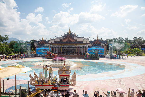 Xishuangbana, China - October 19, 2025: Xishuangbanna Thai Minority Park