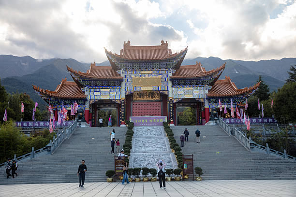 Dali, China - October: Chongsheng Temple, Dali, Yunnan, China. It is located behand the Three Pagodas.