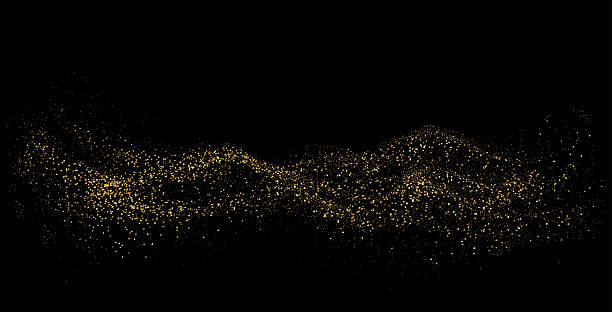 istock Abstract shiny gold glitter design element. For New Year, Merry Christmas greeting card design 2250076973
