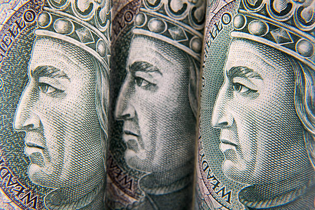 Polish one hundred zloty banknotes.