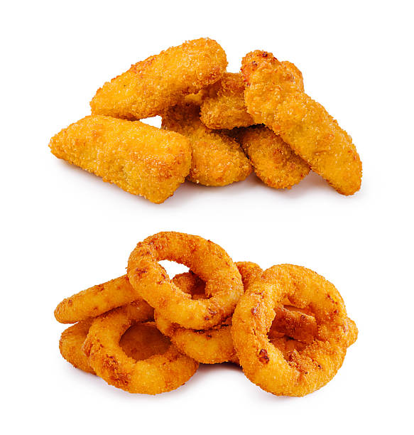 istock Crispy golden fried snacks served on a clean white background 2250087854