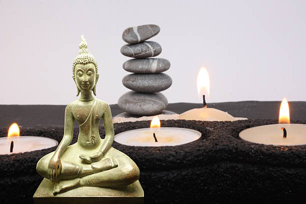 istock Buddhism  Buddha in Lotus Pose  Sculpture  Temple 2250092000