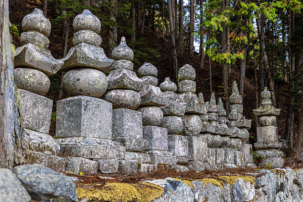 istock Okunoin cemetery gorinto stone monuments in koya, japan 2250097436
