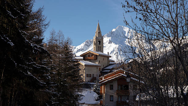 istock A snowy scene of Lanslevillard 2250101062