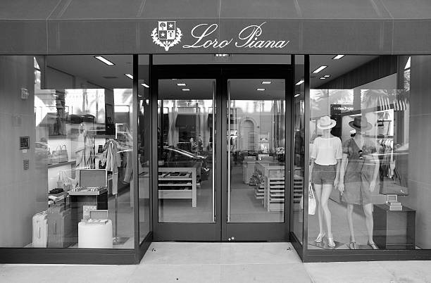 LOS ANGELES, USA - APRIL 5, 2014: Loro Piana store in Beverly Hills, Los Angeles. Italian luxury fashion company Loro Piana is part of LVMH and has 132 stores worldwide.