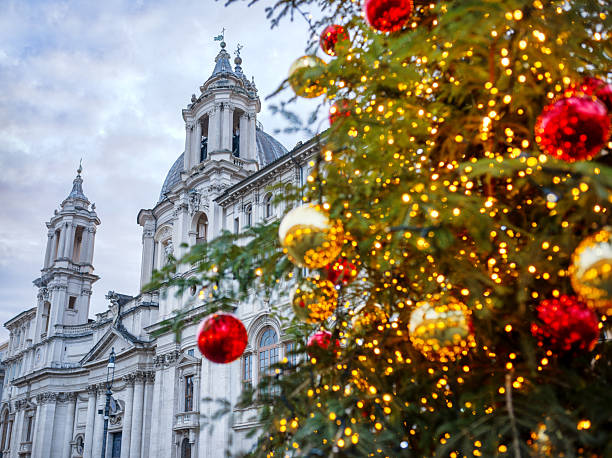 istock Christmas tree in Piazza Navona, Rome Italy 2250109245