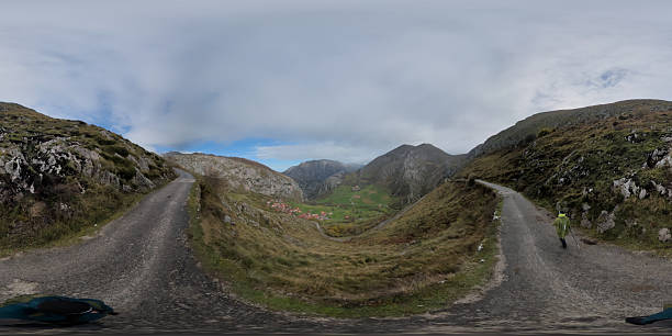 istock Limestone valley holds winding road 2250112469
