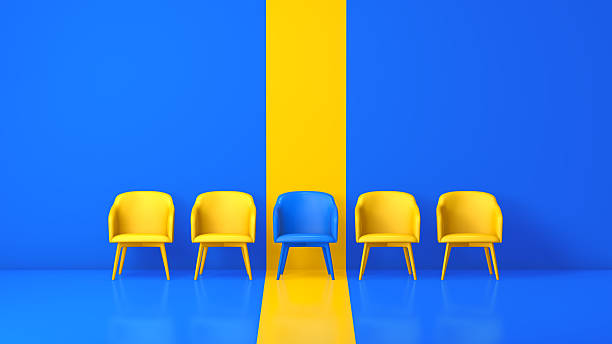 istock Bold Contrast Seating Concept in Modern Studio Design 2250117388
