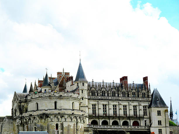 Chateau Royal d'Amboise, France, Europe. It is a chateau in Amboise, located in the Indre-et-Loire département of the Loire Valley in France. Confiscated by the monarchy in the 15th century, it became a favoured royal residence and was extensively rebuilt. King Charles VIII died at the château in 1498 after hitting his head on a door lintel. The château fell into decline from the second half of the 16th century and the majority of the interior buildings were later demolished, but some survived and have been restored, along with the outer defensive circuit of towers and walls. It has been recognised as a monument historique by the French Ministry of Culture since 1840