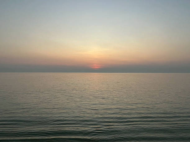 sea in the morning on sunset