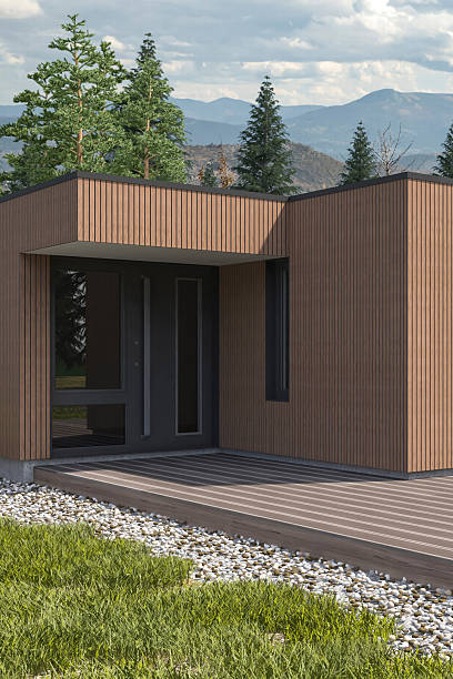 istock Modern Country Villa with Scandinavian Wood Paneling Design Elements 2250129553