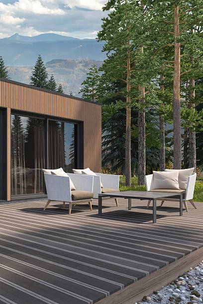 istock Modern Country Villa with Scandinavian Wood Paneling Design Elements 2250130214